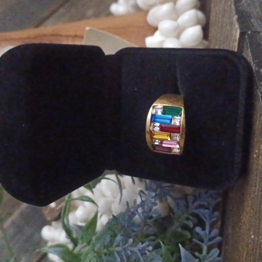 Multicolor Stone Ring - image 4